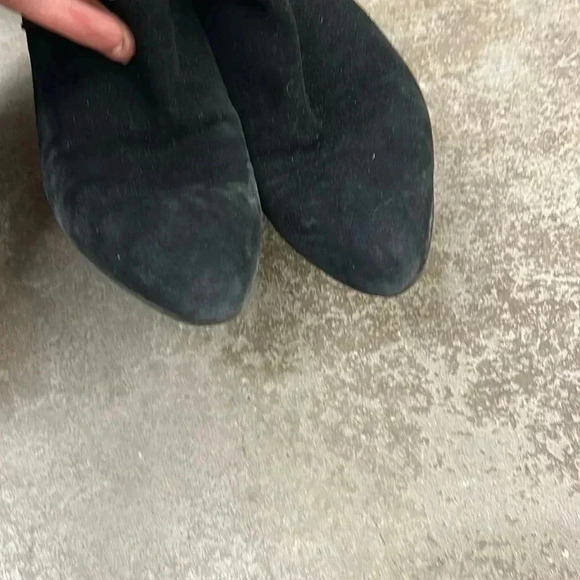 Bruno magli  suede kitten heels pointy toe boots - Picture 2 of 6